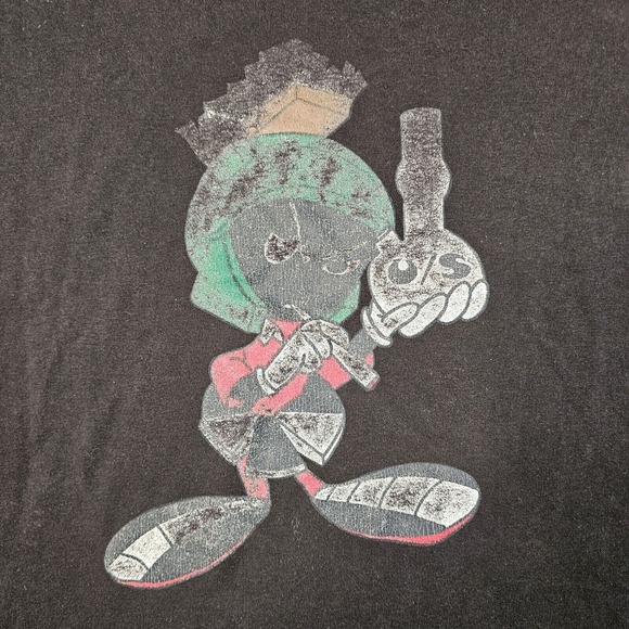 Vintage Marvin The Martian Tshirt XL U.S. Bongs 90s Single Stitch 50/50 Chronic - Picture 6 of 9
